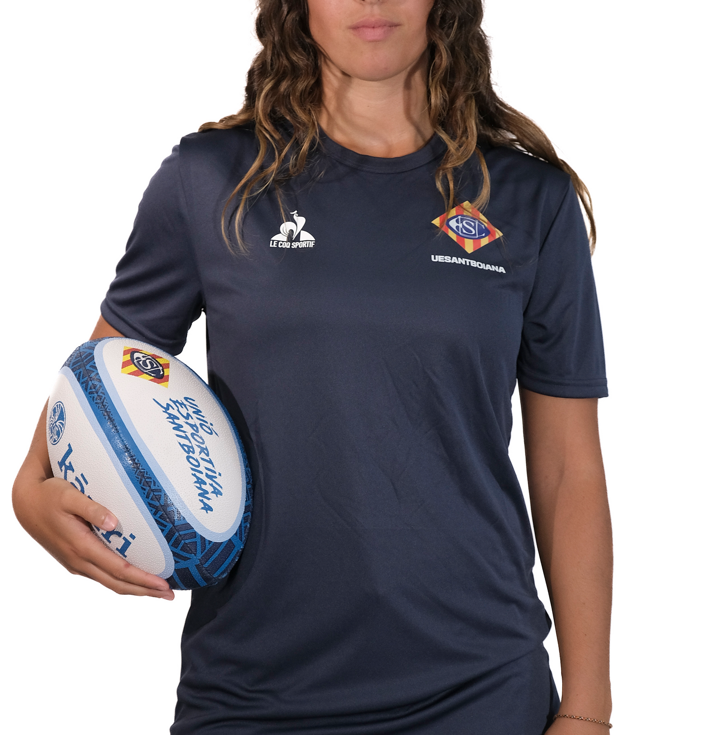 Camiseta técnica azul adulto